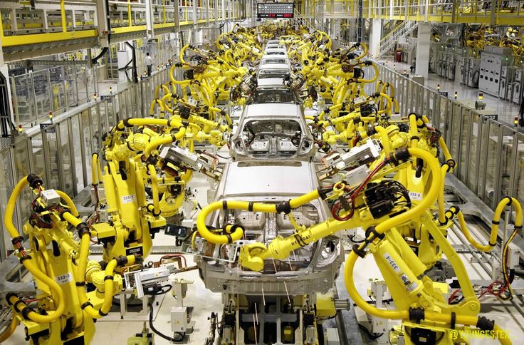 Использование роботов на автомобильном производстве